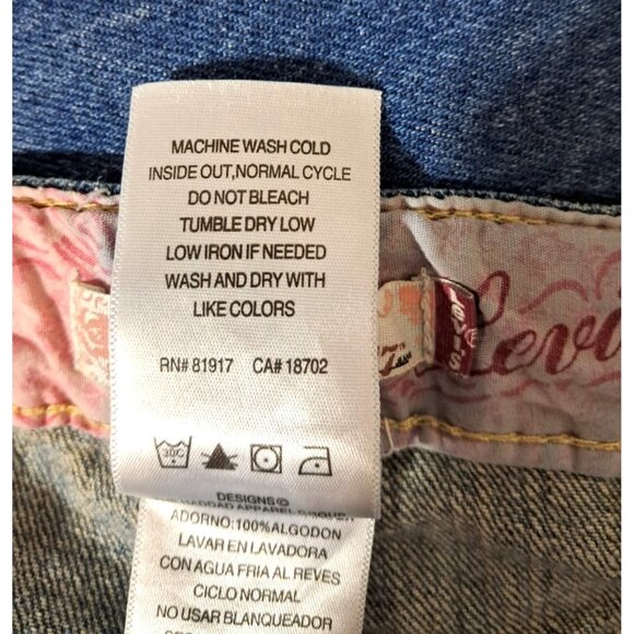 Levis 517 Stretch Flare Bootcut Jeans Sz 18.5 Plus Adjustable Waist 2009 - Picture 3 of 10